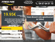 Tablet Screenshot of fitnesspark-montpellier.com